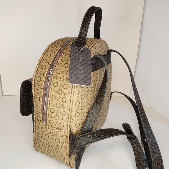 Guess Maxina Logo Mid-Size Backpack - Mocha Brown - NWT - Picture 5 of 7